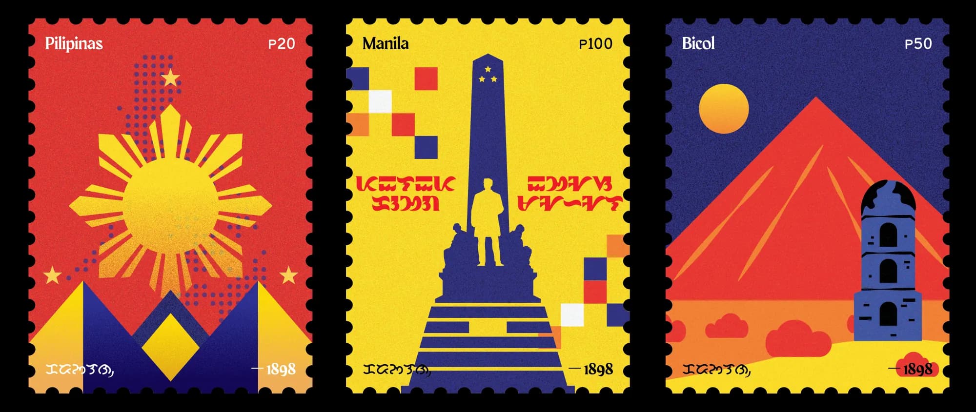 Postage stamps with Filipino soul
