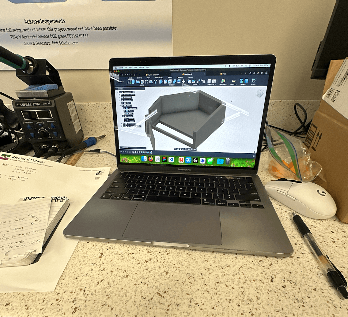 3D modeling the optics path
