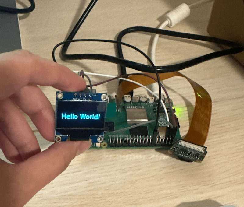 Testing the OLED screen