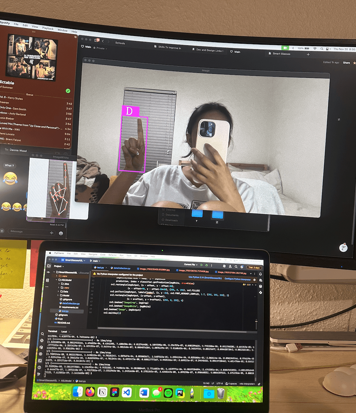 Testing the model
