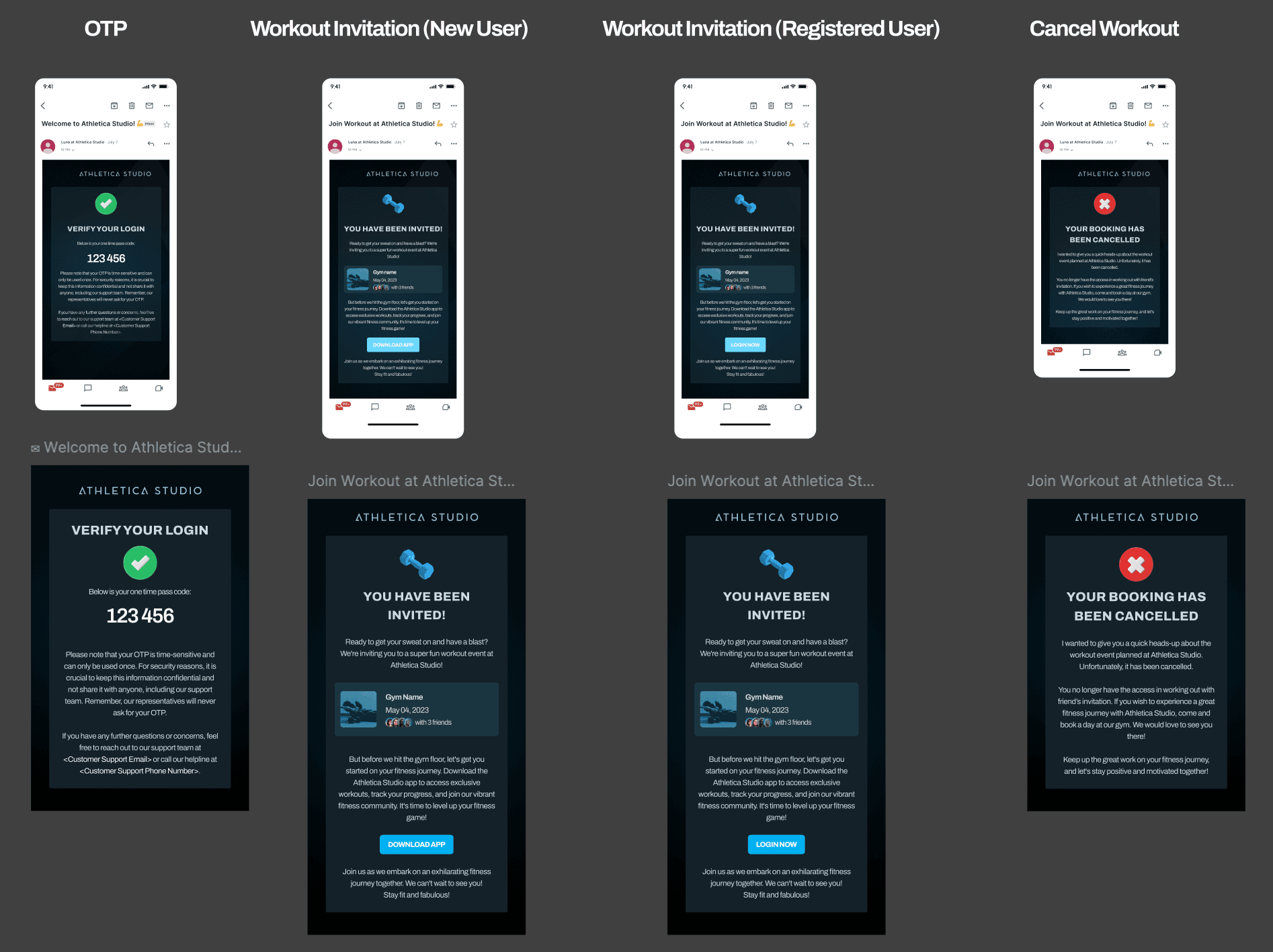 Email templates