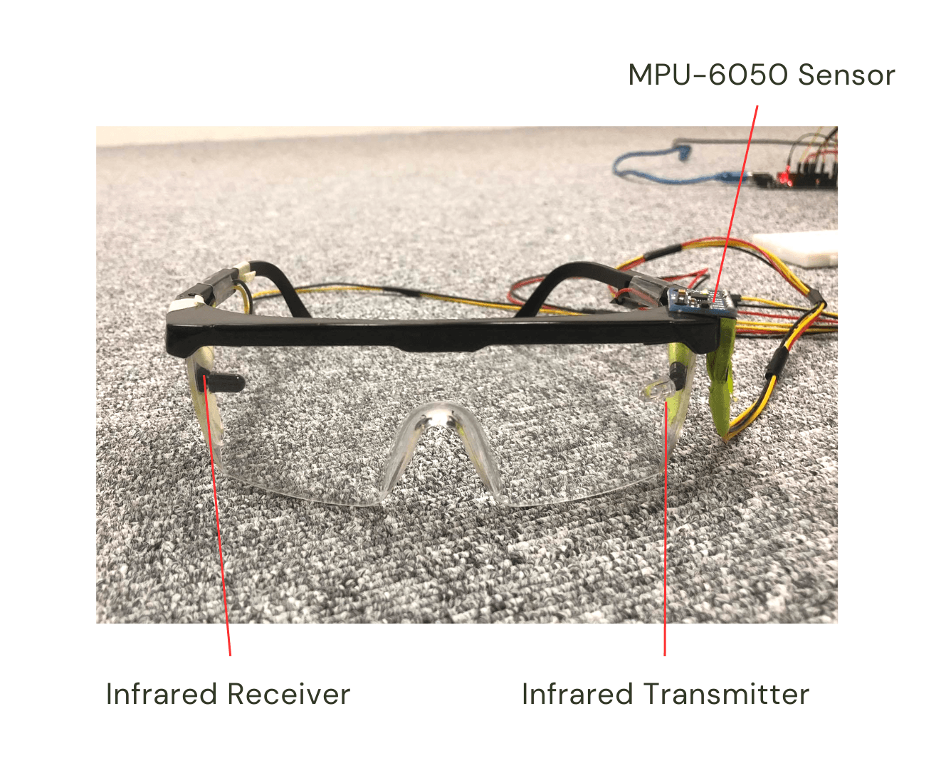 RoadSpecs smart glasses prototype
